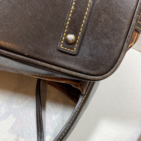Dooney & Bourke vintage brown leather reptile print - Picture 16 of 16